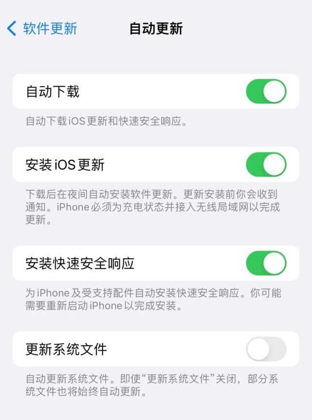 光村镇苹果手机维修分享苹果快速安全响应更新有必要安装吗 